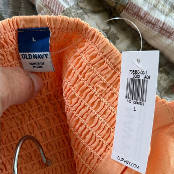 Old Navy Orange Floral Midi Dress - Picture 2 of 5